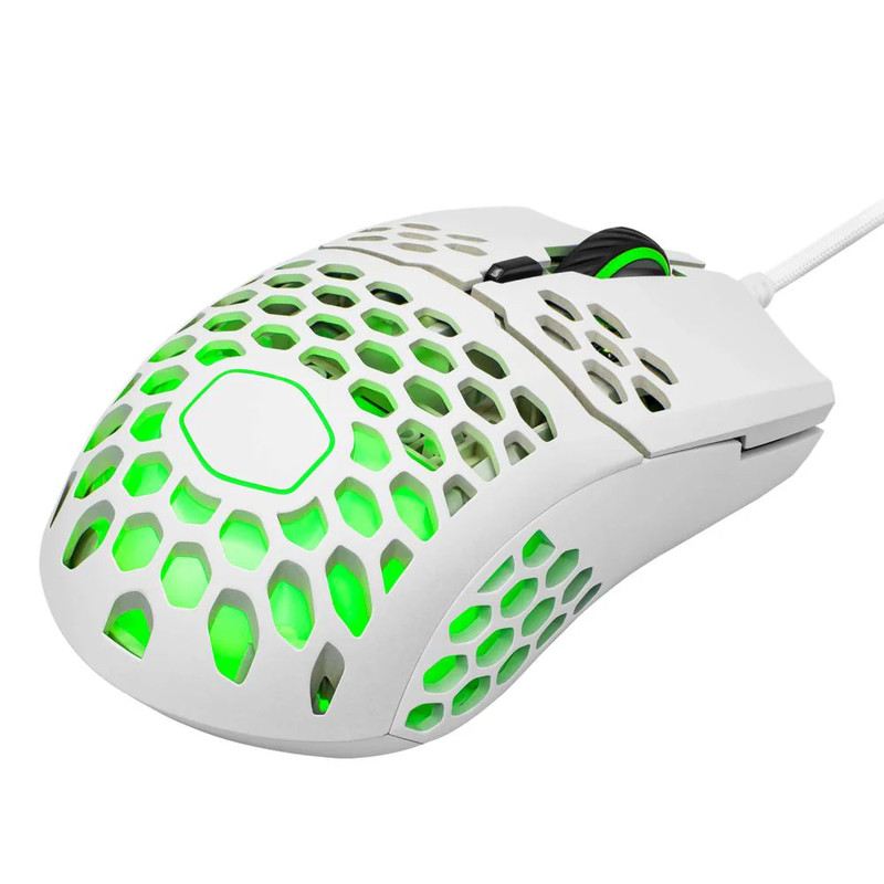 Cooler Master MM711 Ambidextrous RGB Gaming Mouse - Matte White - فأرة